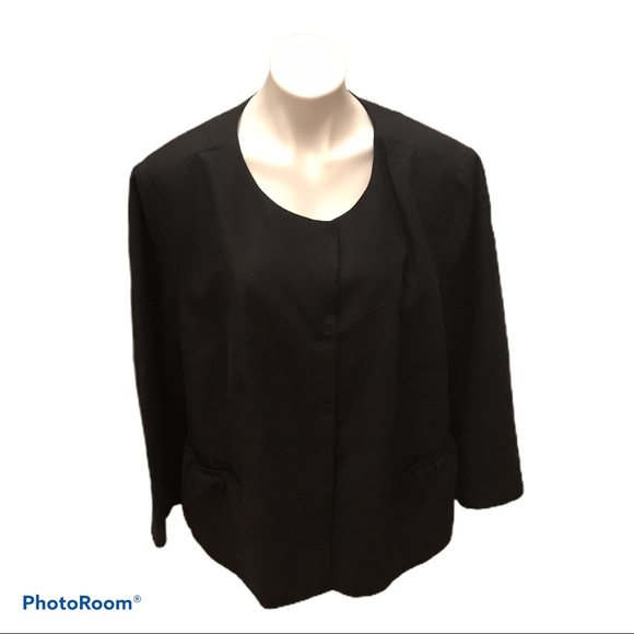 Talbots Jackets & Blazers - Talbots black linen jacket NWT 22W